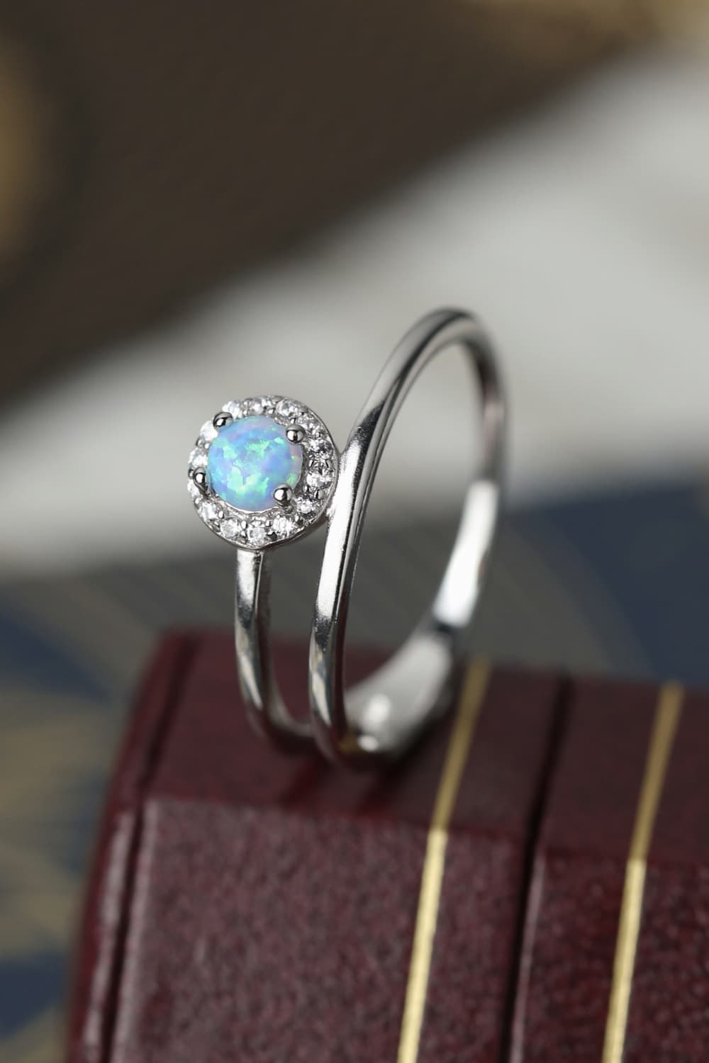 Opal Wrapped Ring - Tangerine Goddess