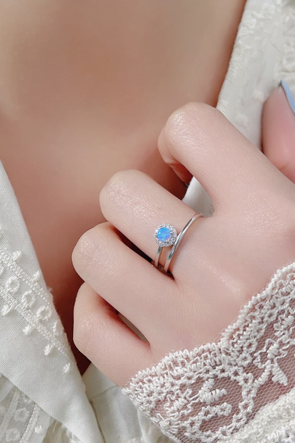 Opal Wrapped Ring - Tangerine Goddess