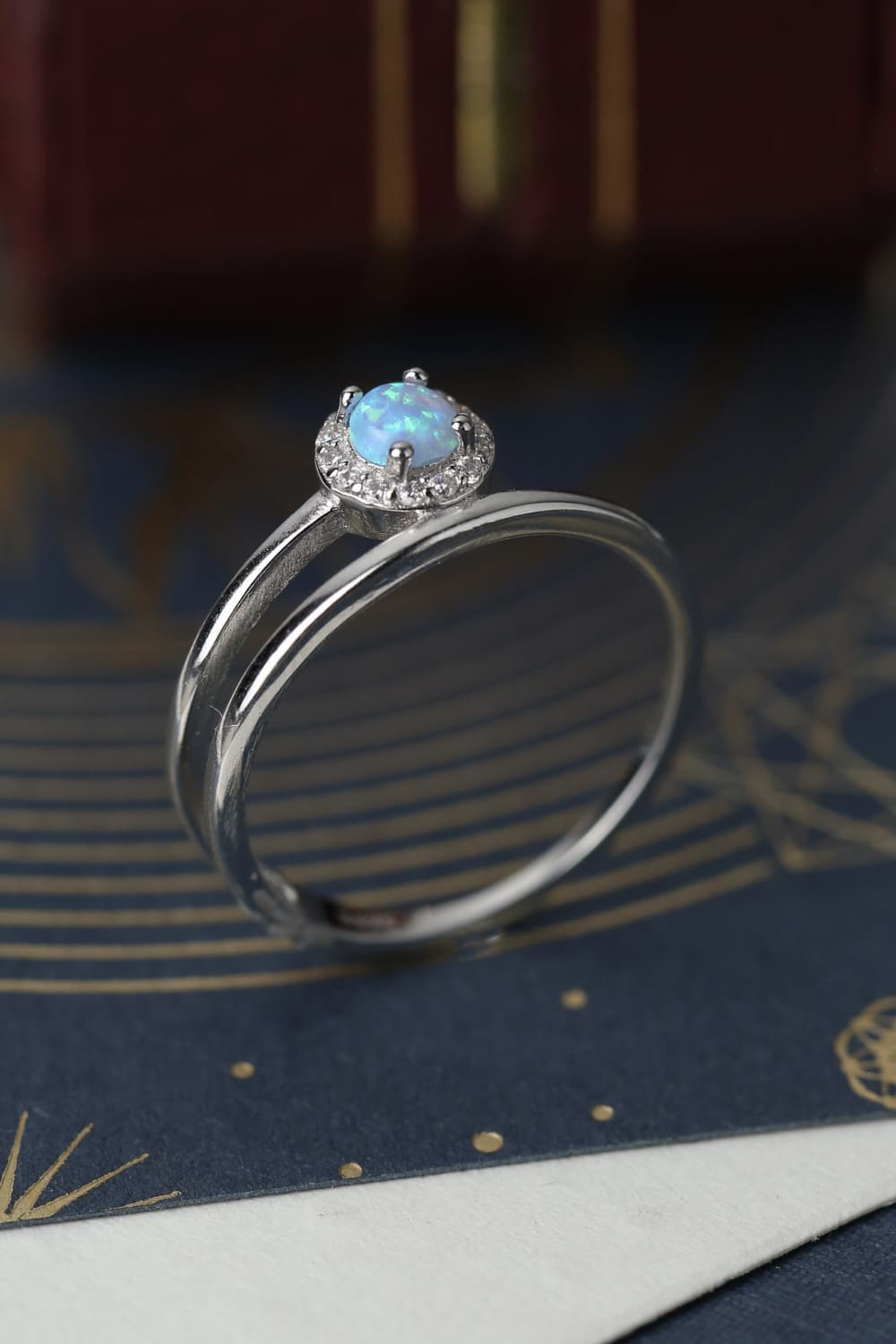 Opal Wrapped Ring - Tangerine Goddess