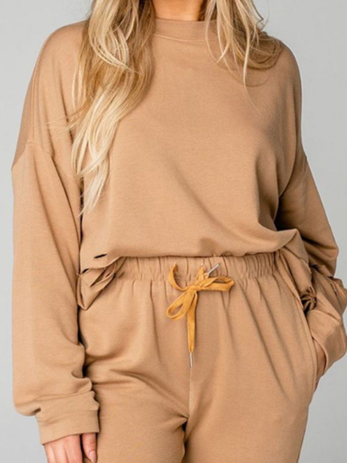 Sweatshirt and Joggers Set - Tangerine Goddess