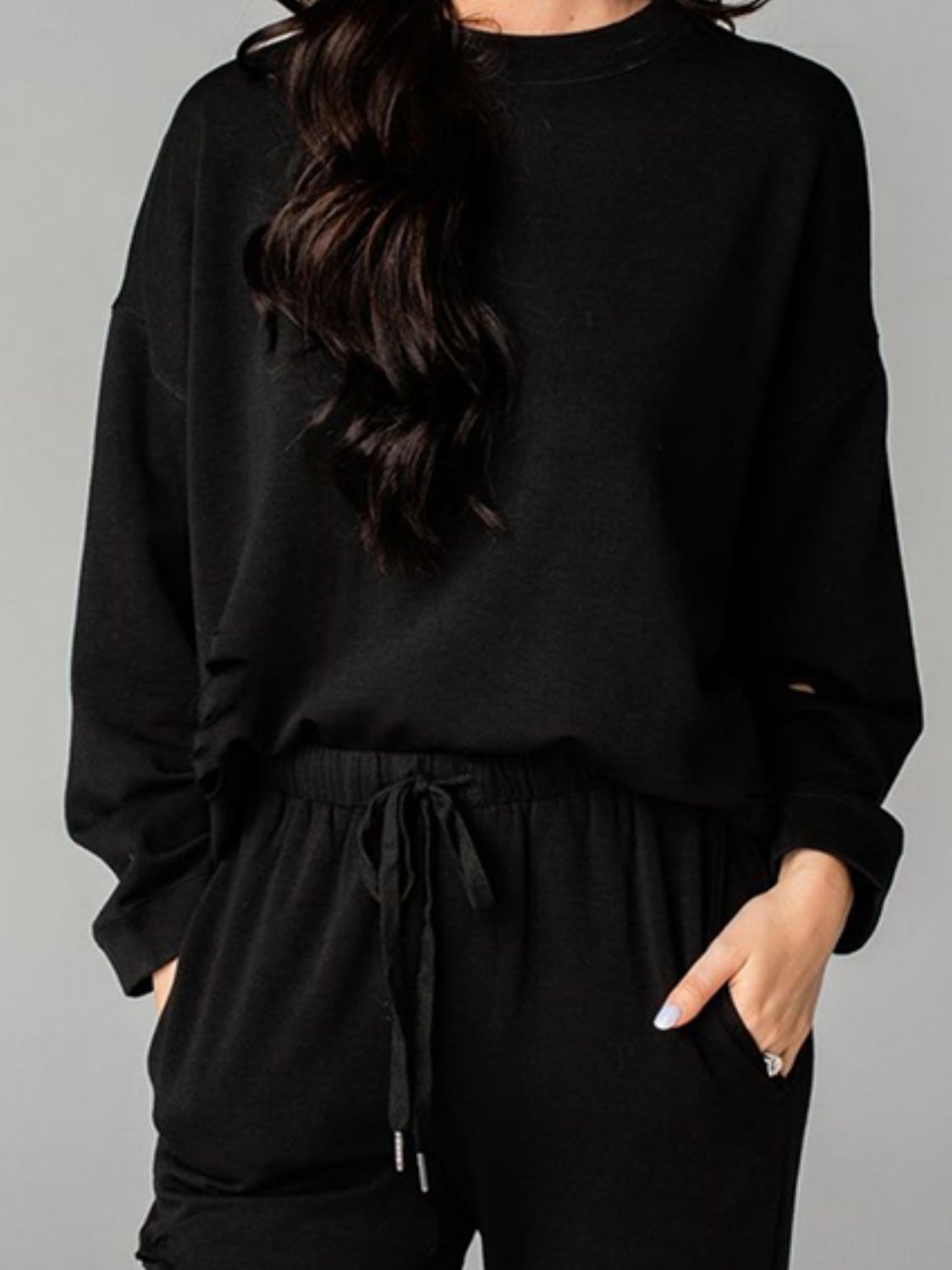 Sweatshirt and Joggers Set - Tangerine Goddess