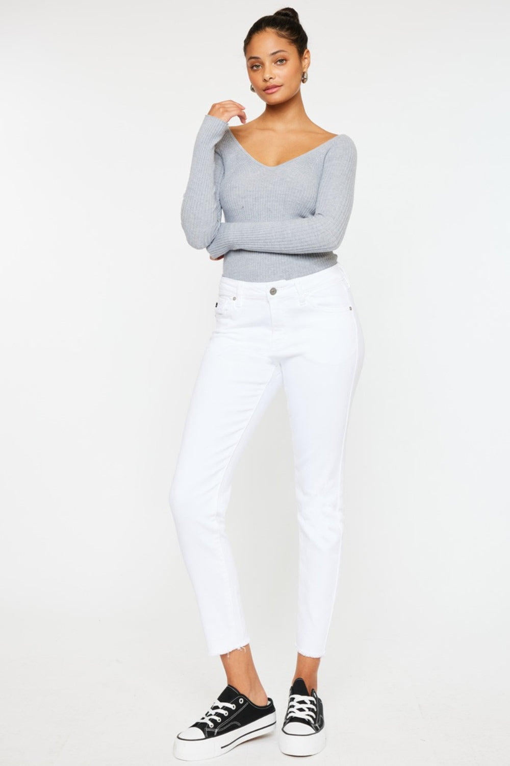 Emery Mid Rise Ankle Skinny Jeans