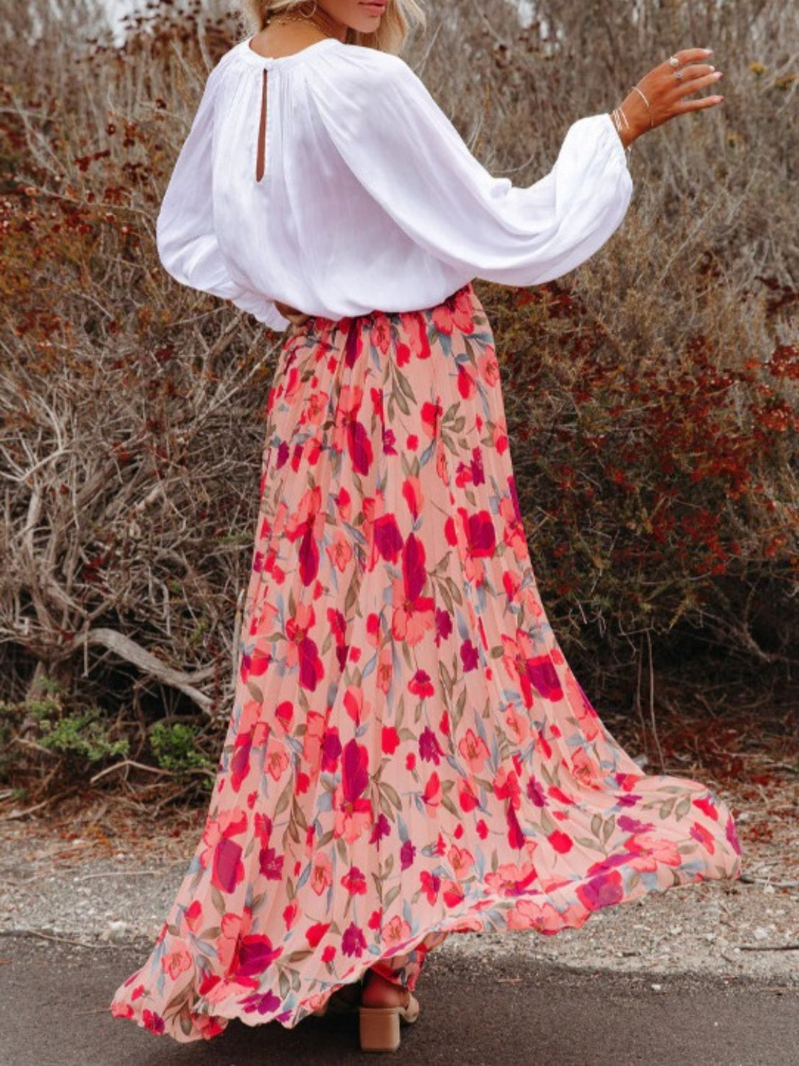 Gemma Pleated Maxi Skirt