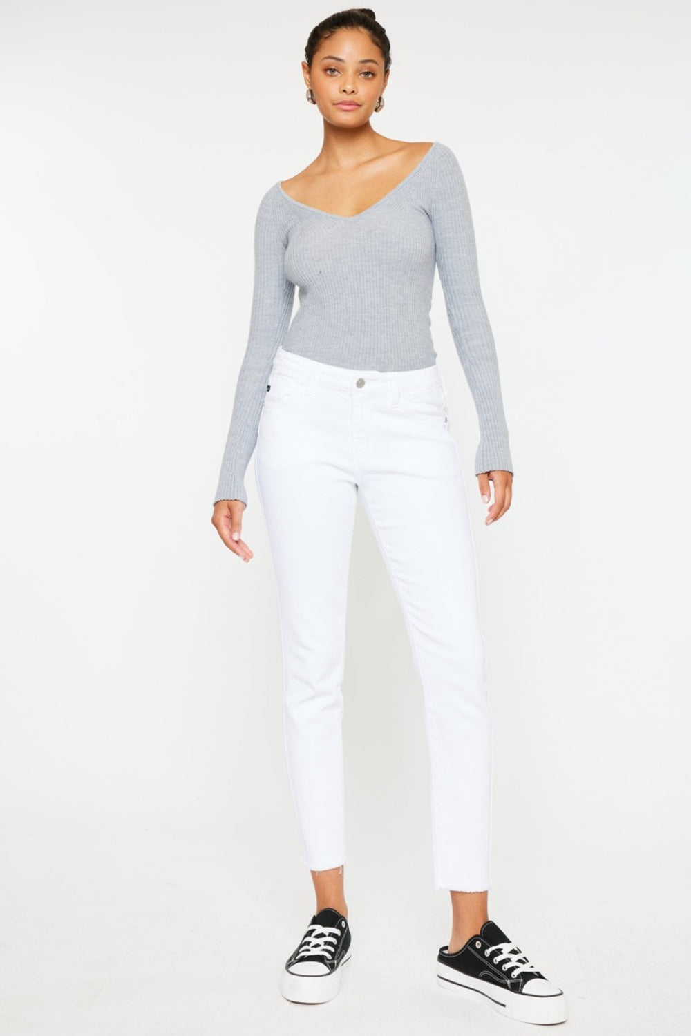 Emery Mid Rise Ankle Skinny Jeans