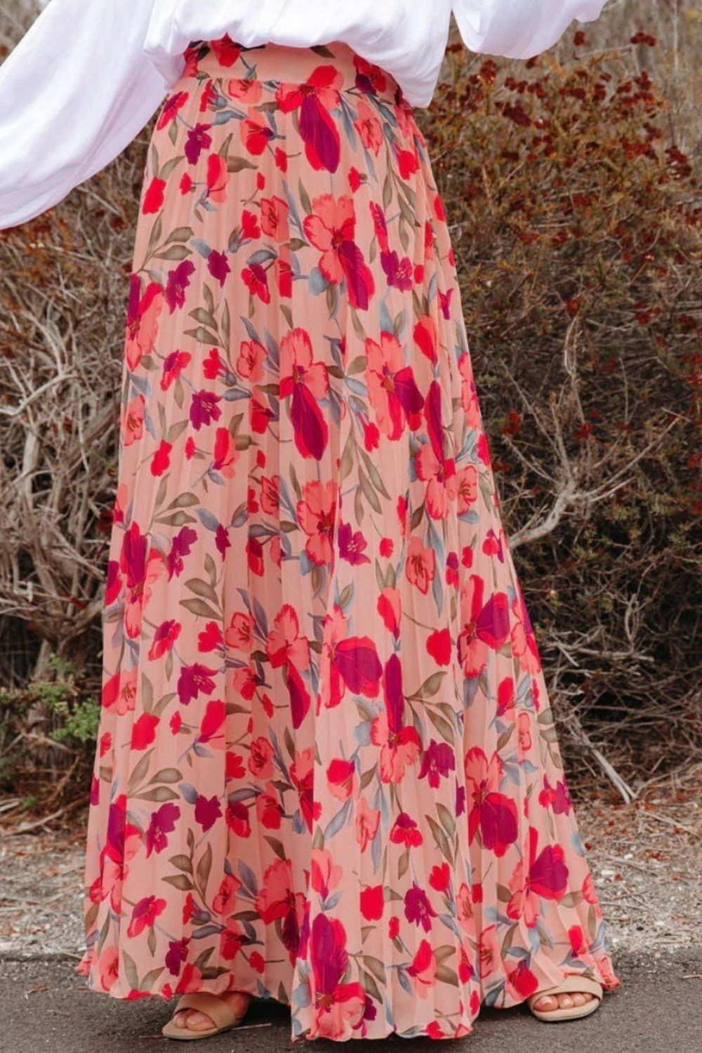 Gemma Pleated Maxi Skirt