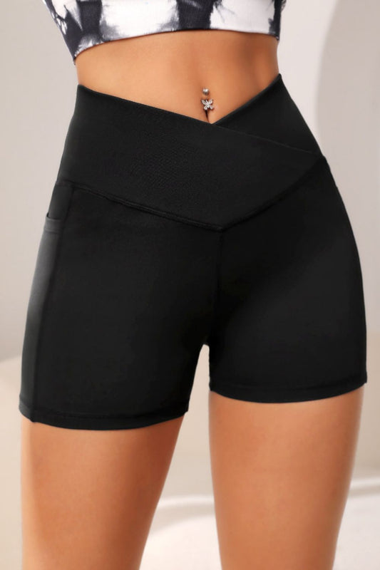 Active Shorts with Pocket - Tangerine Goddess