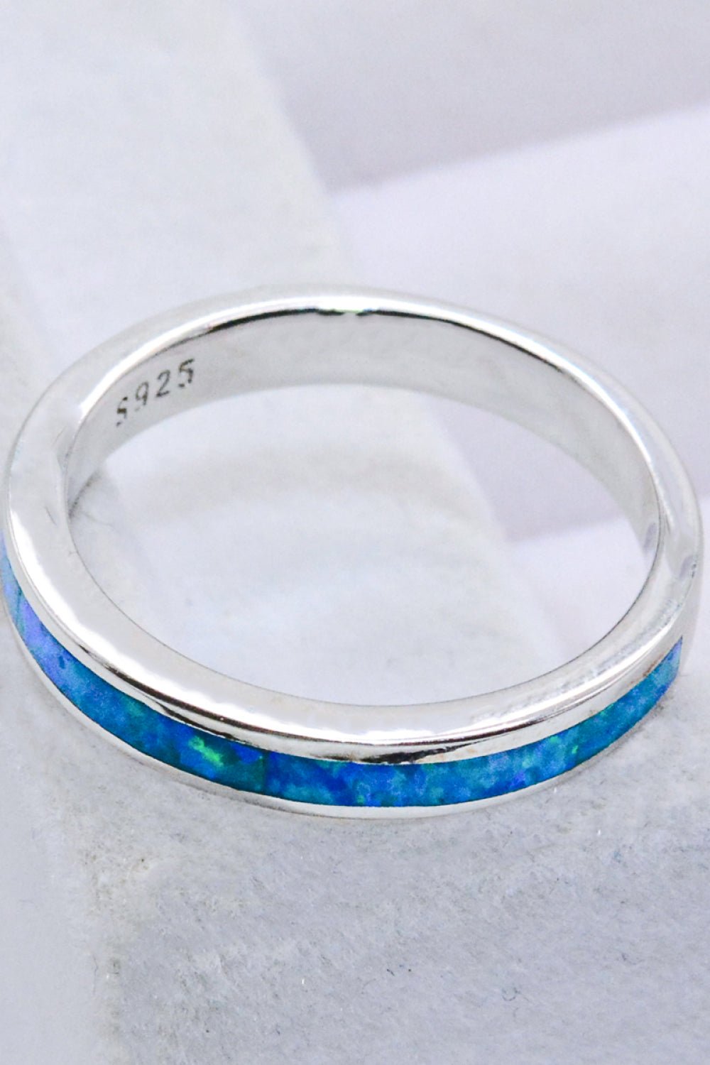 Blue Opal Banded Ring - Tangerine Goddess