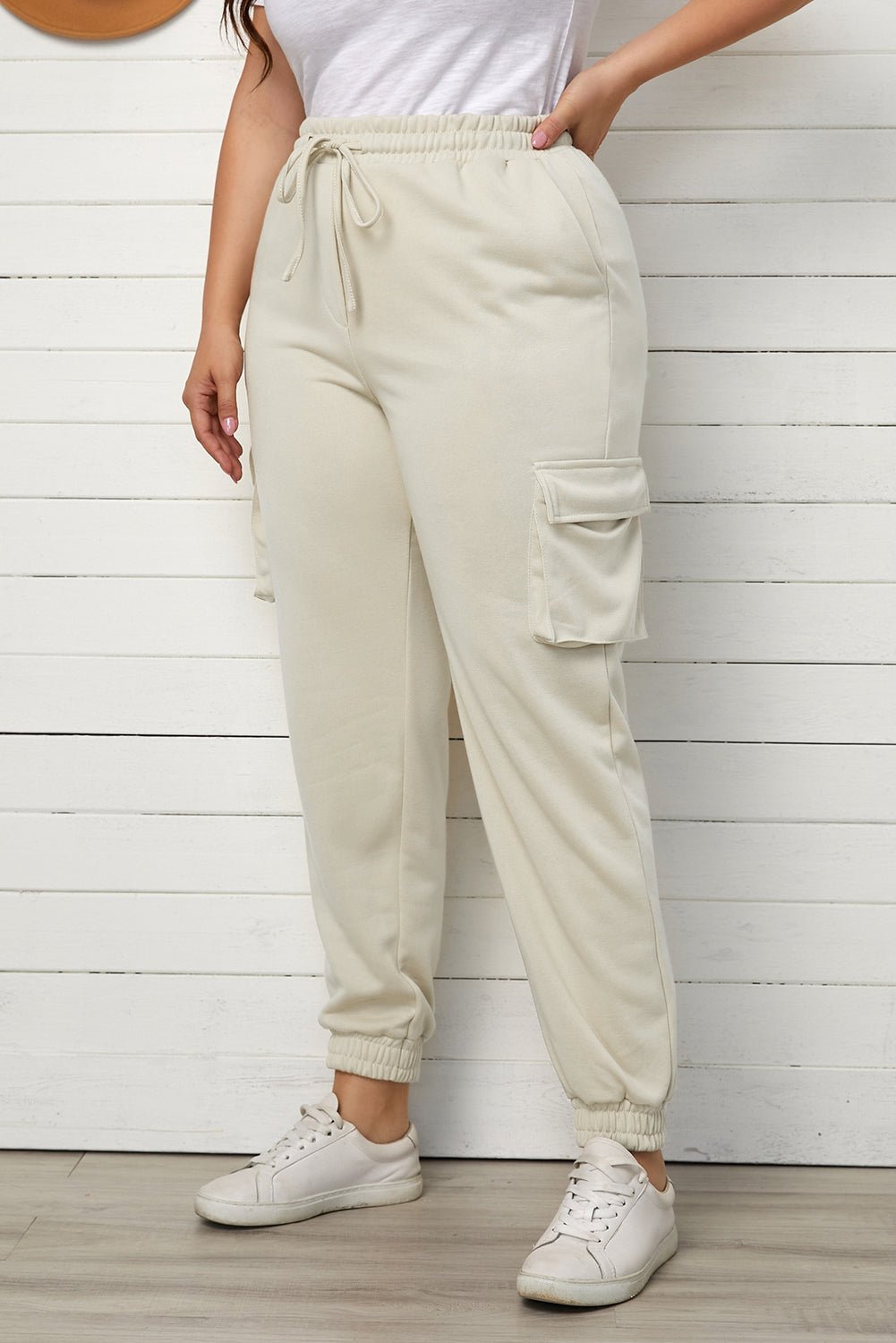 Curve Joggers with Pockets - Tangerine Goddess
