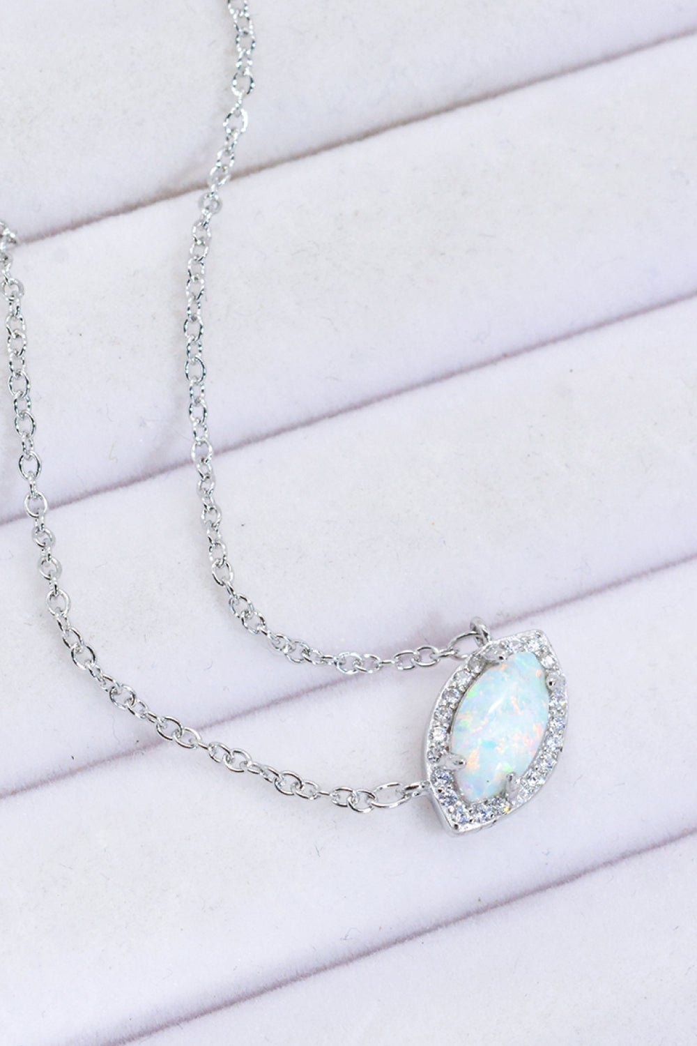 Evil Eye Opal Pendant Necklace - Tangerine Goddess