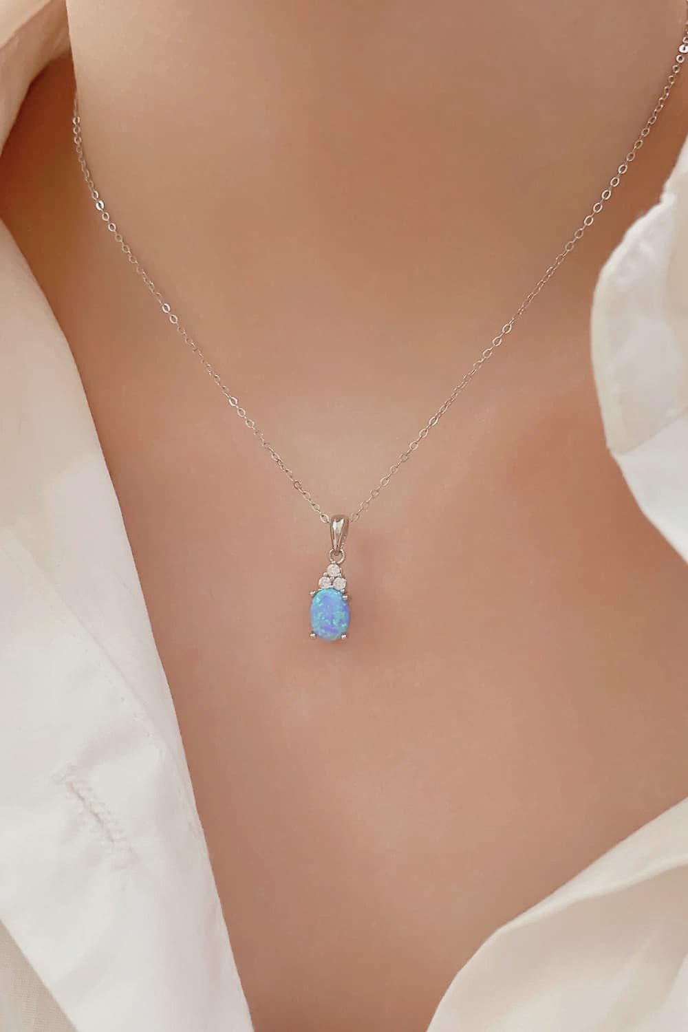 Find Your Center Opal Pendant Necklace - Tangerine Goddess