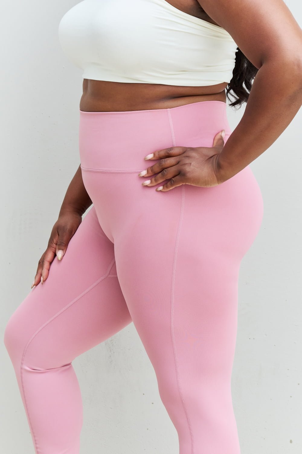 High Waist Active Leggings - Tangerine Goddess