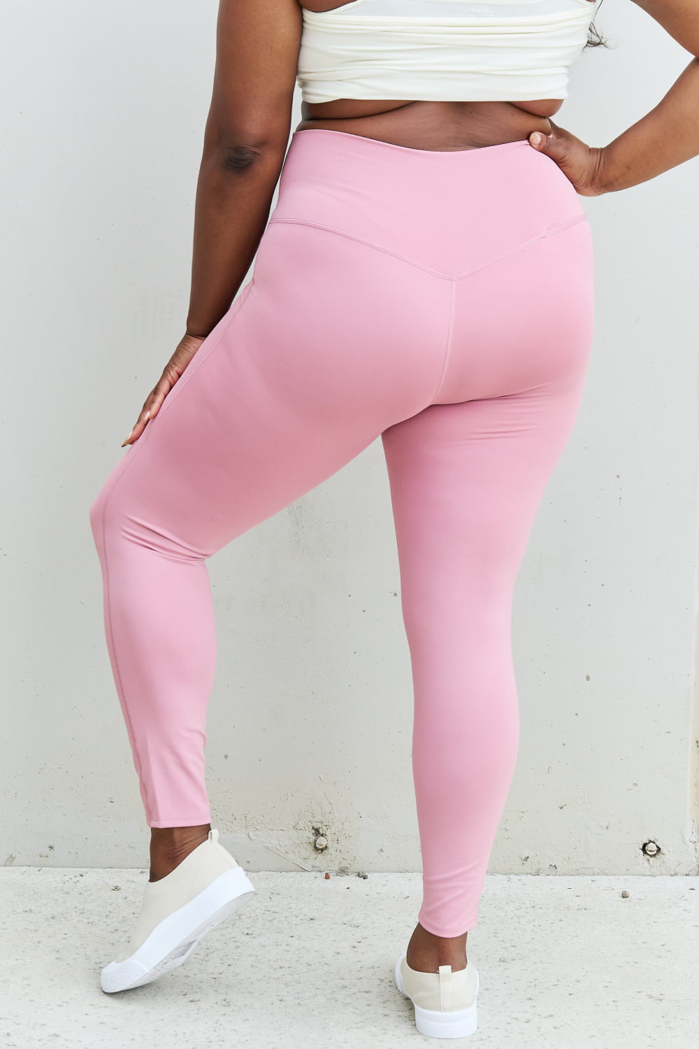 High Waist Active Leggings - Tangerine Goddess