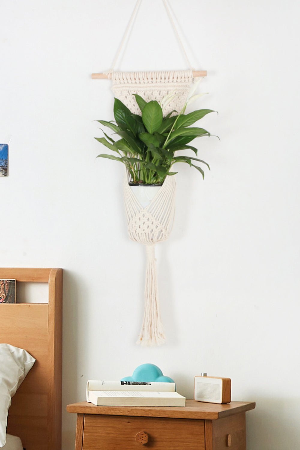 Macrame Basket Wall Hanging - Tangerine Goddess