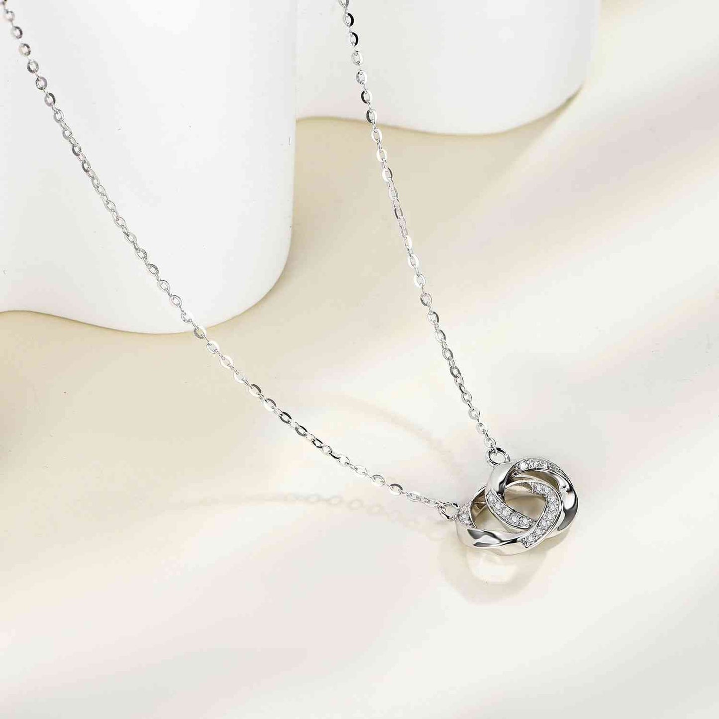 Moissanite 925 Sterling Silver Necklace - Tangerine Goddess
