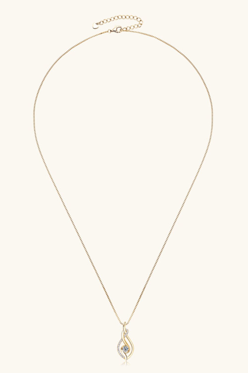 Moissanite Infinite Necklace- 925 Sterling Silver - Tangerine Goddess