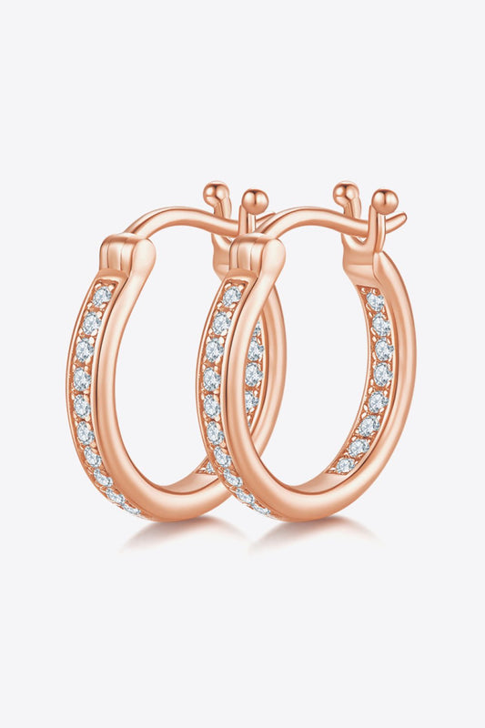 Moissanite Sterling Silver Earrings - Tangerine Goddess