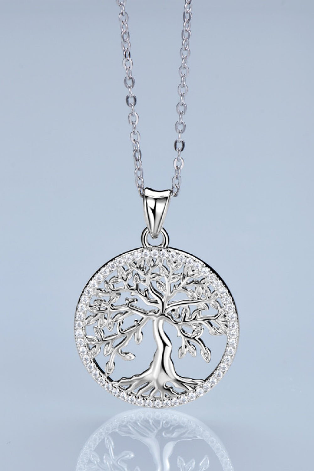 Moissanite Tree of Life Pendant Necklace - Tangerine Goddess