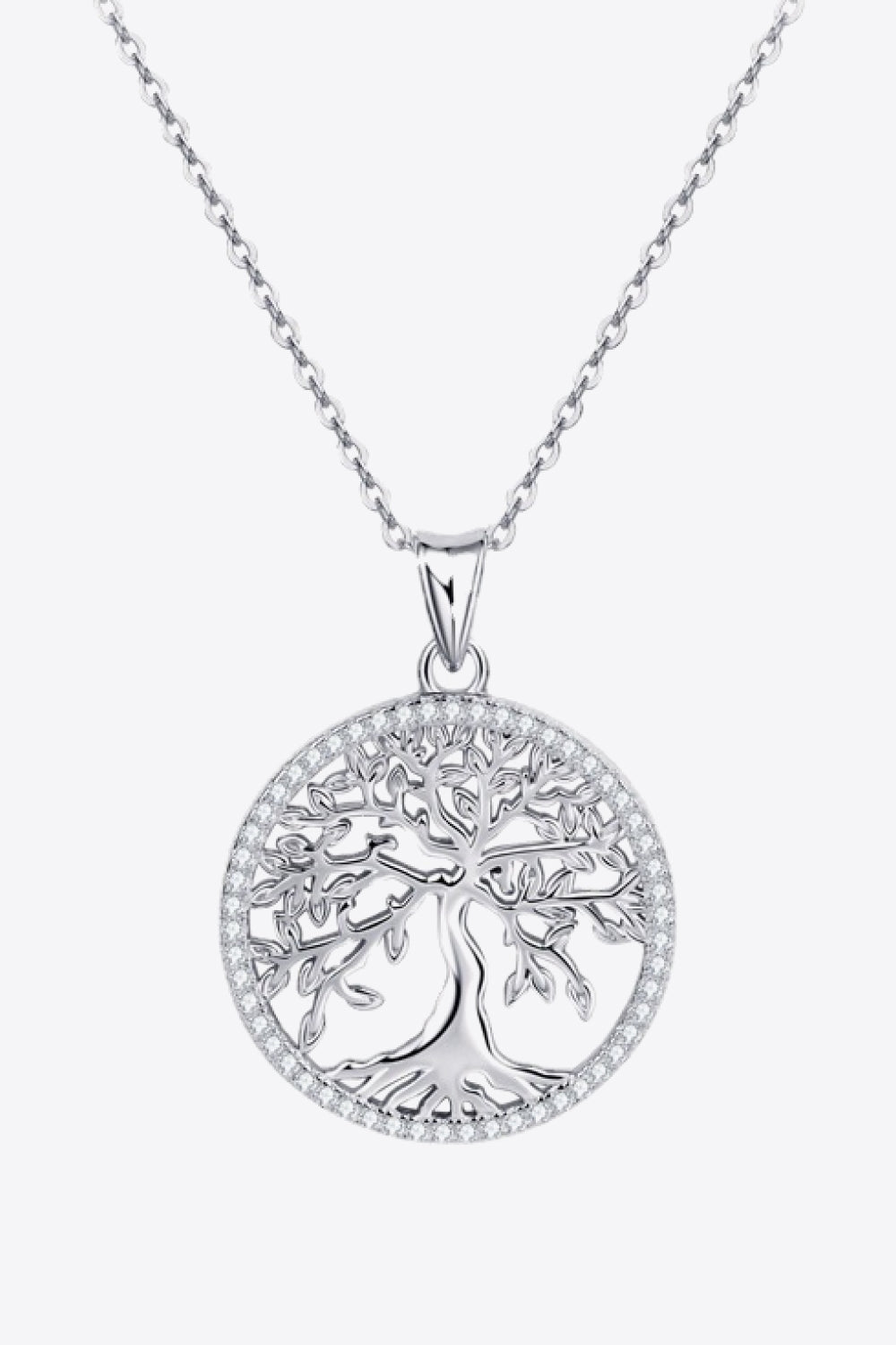 Moissanite Tree of Life Pendant Necklace - Tangerine Goddess