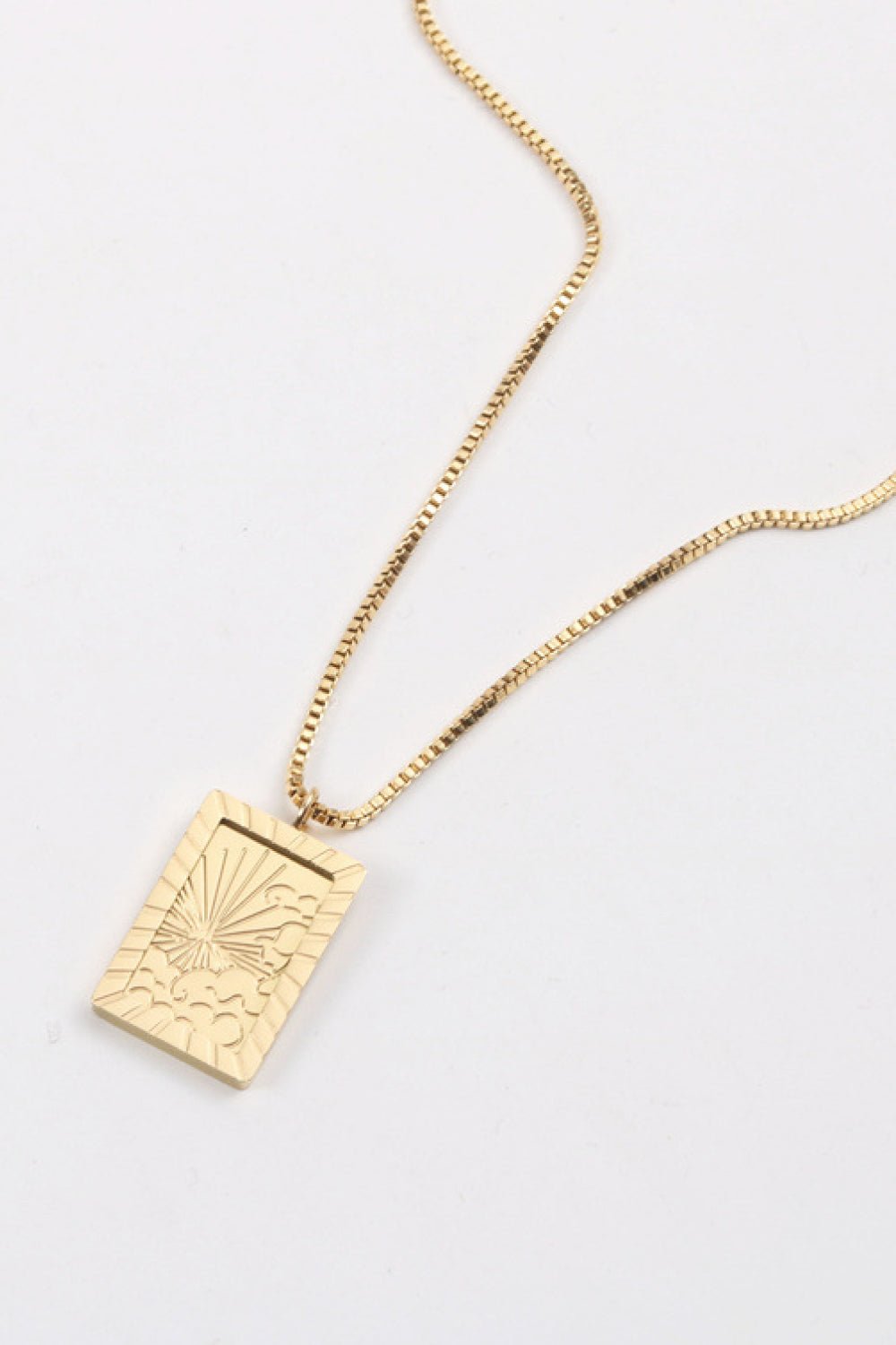Moon and Sun 18K Gold-Plated Necklace - Tangerine Goddess