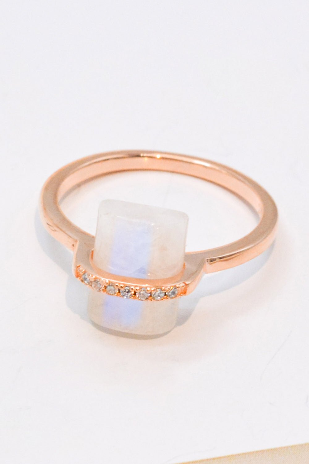 Moonstone Geometric Ring - Tangerine Goddess