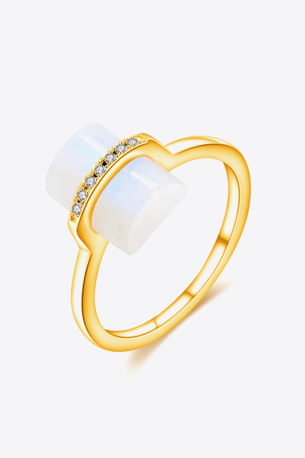 Moonstone Geometric Ring - Tangerine Goddess