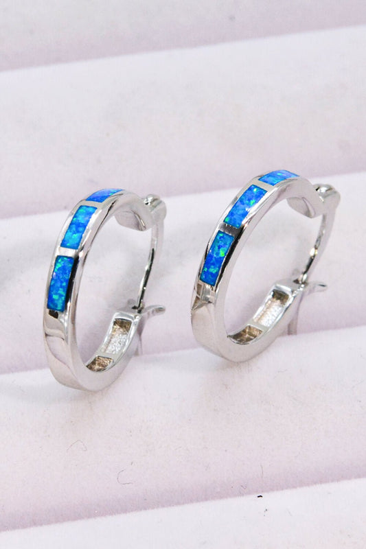 Opal Hoop Earrings - Tangerine Goddess