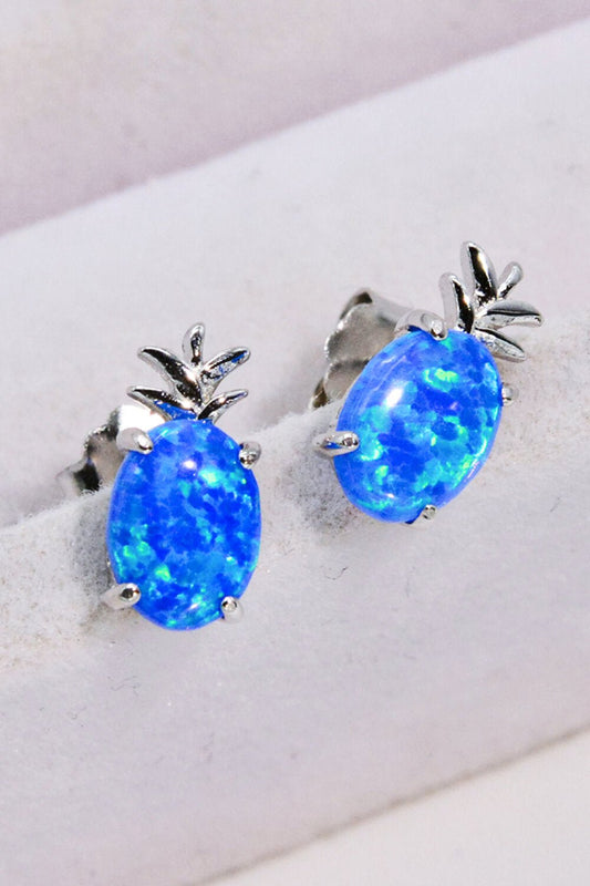 Opal Pineapple Earrings - Tangerine Goddess