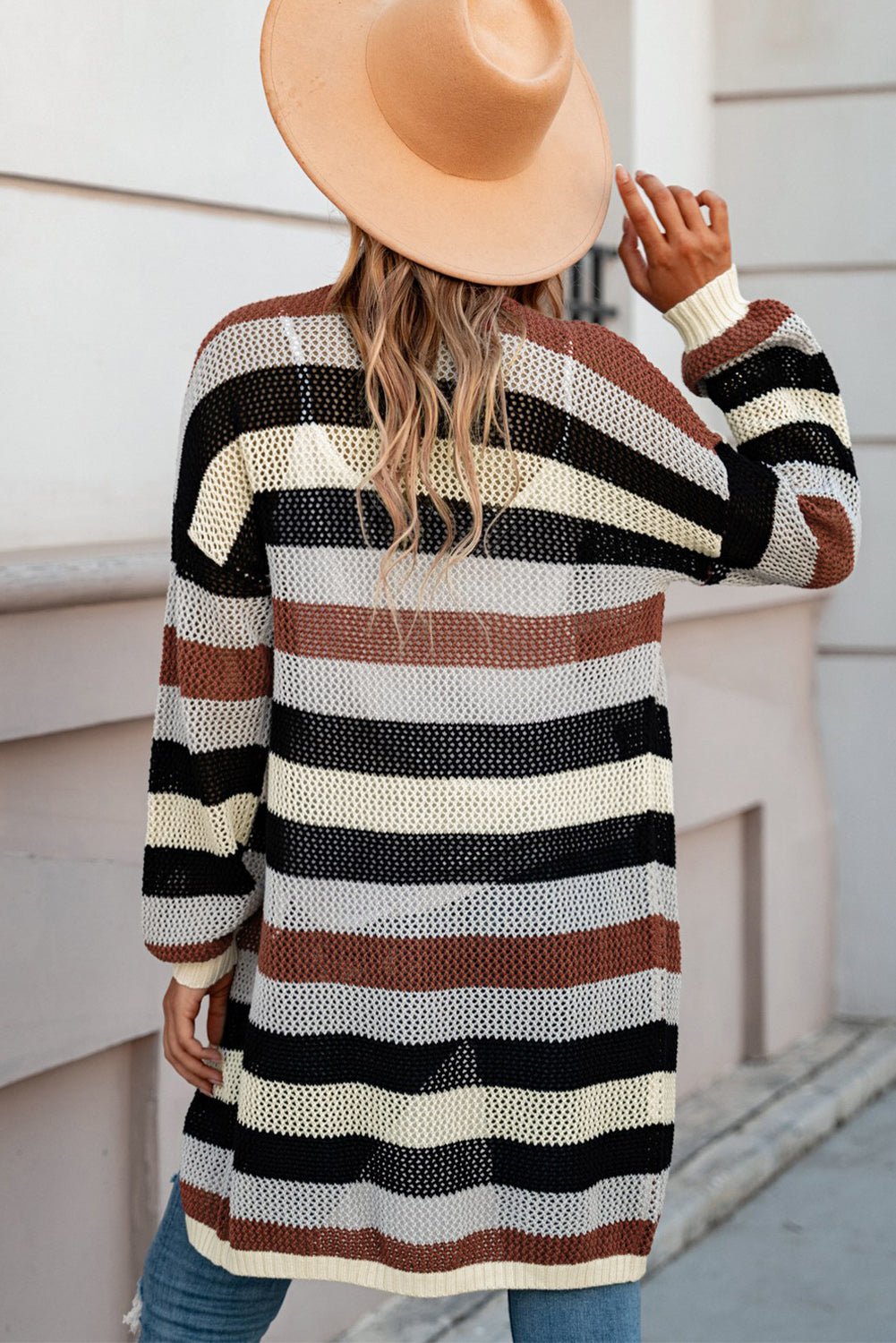 Striped Cardigan - Tangerine Goddess