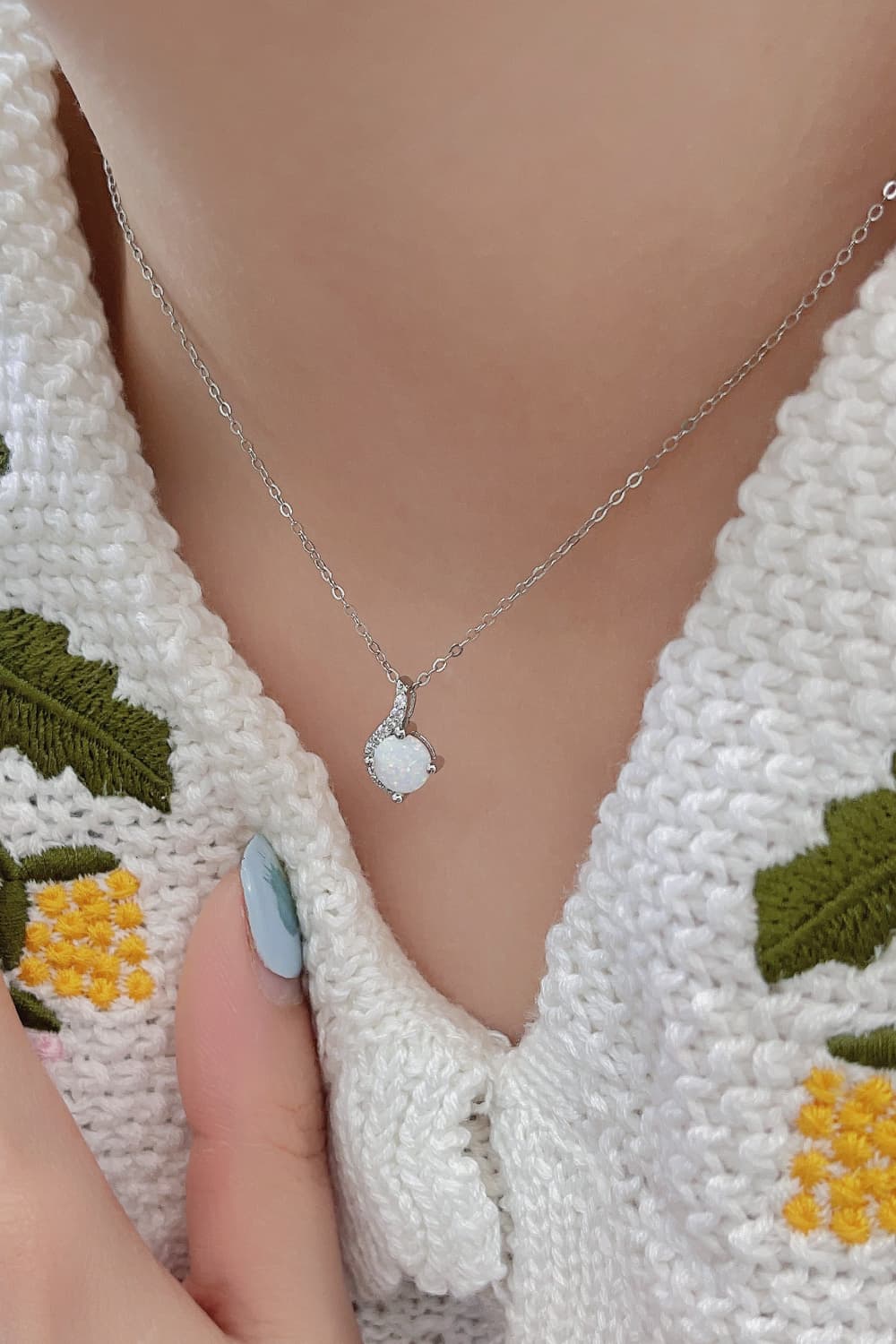 Sweet Beginnings Opal Pendant Necklace - Tangerine Goddess