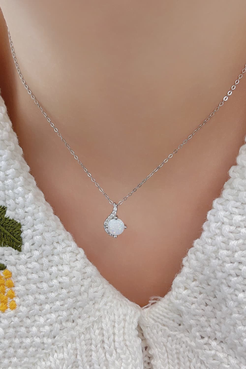 Sweet Beginnings Opal Pendant Necklace - Tangerine Goddess